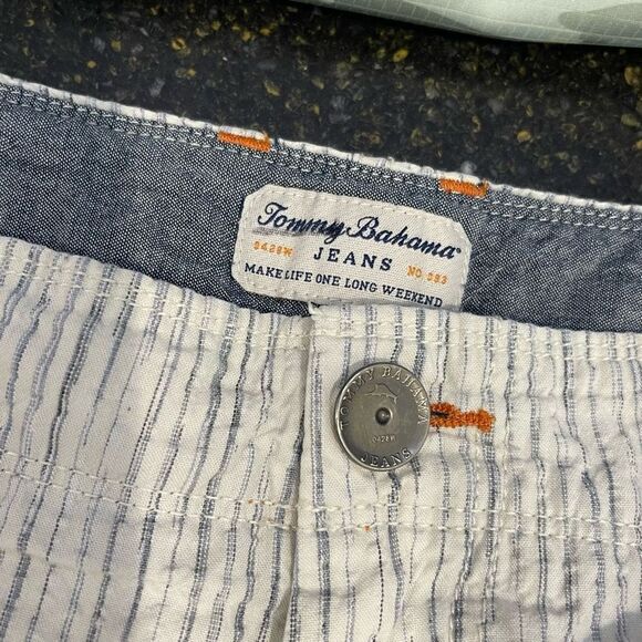 Tommy Bahama Jeans Casual Abstract Stripe Shorts. Size 34. - Picture 4 of 8